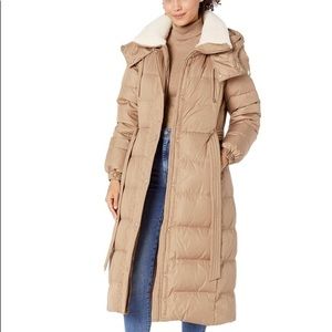 Kate Spade Heavyweight Down Belted Maxi Puffer Coat Camel XL/(US 14) NEW $398